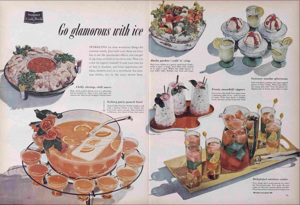 Collection of Ice Cold Ideas from 90+ Years of Better Homes & Gardens Magazine