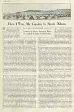 Better Homes & Gardens July 1922 Magazine Article: How I Won My Garden In North Dakota