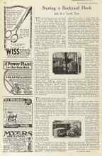 Better Homes & Gardens July 1922 Magazine Article: Starting a Backyard Flock
