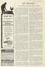 Better Homes & Gardens July 1922 Magazine Article: July Reminders