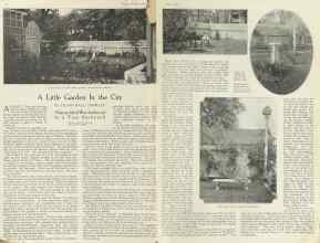 Better Homes & Gardens July 1922 Magazine Article: A Little Garden In the City