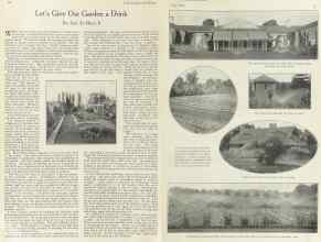 Better Homes & Gardens July 1922 Magazine Article: Let's Give Our Garden a Drink
