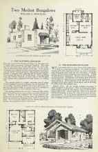 Better Homes & Gardens August 1922 Magazine Article: Two Modest Bungalows