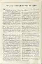 Better Homes & Gardens August 1922 Magazine Article: Along the Garden Path With the Editor