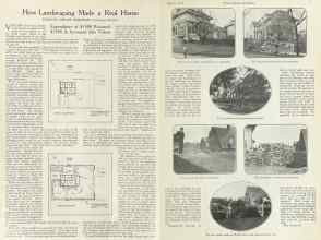 Better Homes & Gardens August 1922 Magazine Article: How Landscaping Made a Real Home