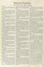Better Homes & Gardens September 1922 Magazine Article: September Reminders