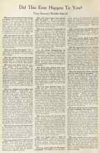 Better Homes & Gardens September 1922 Magazine Article: Did This Ever Happen To You?