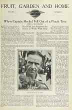 Better Homes & Gardens October 1922 Magazine Article: When Captain Heckel Fell Out of a Peach Tree