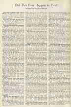 Better Homes & Gardens October 1922 Magazine Article: Did This Ever Happen to You?