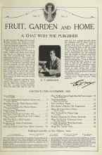 Better Homes & Gardens November 1922 Magazine Article: A CHAT WITH THE PUBLISHER