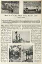 Better Homes & Gardens November 1922 Magazine Article: How to Get the Most From Your Camera