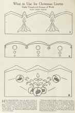 Better Homes & Gardens November 1922 Magazine Article: What to Use for Christmas Linens