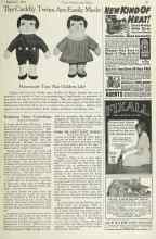 Better Homes & Gardens November 1922 Magazine Article: The Cuddly Twins Are Easily Made