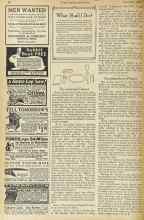 Better Homes & Gardens December 1922 Magazine Article: What Shall I Do?