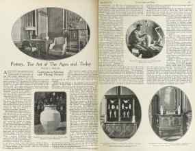 Better Homes & Gardens December 1922 Magazine Article: Pottery, The Art of The Ages and Today