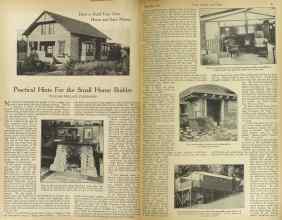 Better Homes & Gardens December 1922 Magazine Article: Practical Hints For the Small Home Builder