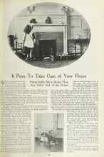 Better Homes & Gardens January 1923 Magazine Article: It Pays To Take Care of Your Floors