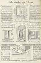 Better Homes & Gardens January 1923 Magazine Article: Useful Ideas for Home Craftsmen