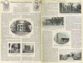 Better Homes & Gardens February 1923 Magazine Article: Homes of Famous Americans