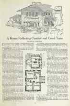 Better Homes & Gardens March 1923 Magazine Article: A Home Reflecting Comfort and Good Taste