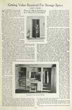 Better Homes & Gardens March 1923 Magazine Article: Getting Value Received For Storage Space