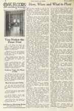 Better Homes & Gardens March 1923 Magazine Article: How, When and What to Plant