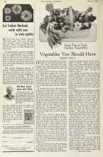 Better Homes & Gardens March 1923 Magazine Article: Vegetables You Should Have