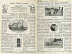 Better Homes & Gardens March 1923 Magazine Article: Homes of Famous Americans