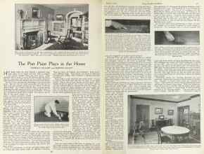 Better Homes & Gardens March 1923 Magazine Article: The Part Paint Plays in the Home