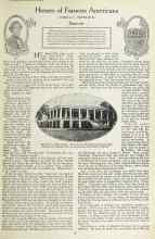 Better Homes & Gardens April 1923 Magazine Article: Homes of Famous Americans