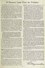 Better Homes & Gardens April 1923 Magazine Article: A Personal Letter From the Publisher