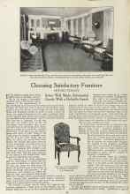 Better Homes & Gardens April 1923 Magazine Article: Choosing Satisfactory Furniture