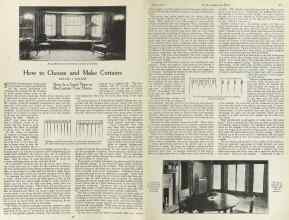Better Homes & Gardens April 1923 Magazine Article: How to Choose and Make Curtains