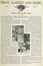 Better Homes & Gardens May 1923 Magazine Article: Getting Rid of the Ants