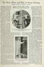 Better Homes & Gardens May 1923 Magazine Article: The How, When and Why of House Painting