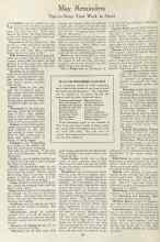 Better Homes & Gardens May 1923 Magazine Article: May Reminders