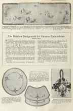 Better Homes & Gardens June 1923 Magazine Article: Use Rainbow Backgrounds for Vacation Embroideries