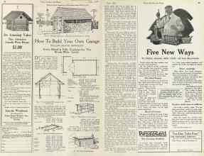 Better Homes & Gardens June 1923 Magazine Article: How To Build Your Own Garage