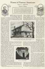Better Homes & Gardens July 1923 Magazine Article: Homes of Famous Americans