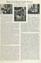 Better Homes & Gardens July 1923 Magazine Article: Bring Your Flower Garden Indoors