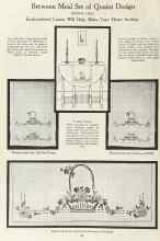 Better Homes & Gardens August 1923 Magazine Article: Between Meal Set of Quaint Design