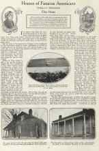 Better Homes & Gardens September 1923 Magazine Article: Homes of Famous Americans