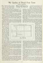 Better Homes & Gardens September 1923 Magazine Article: My Garden of Dwarf Fruit Trees
