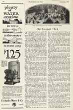 Better Homes & Gardens September 1923 Magazine Article: Our Backyard Flock