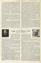 Better Homes & Gardens October 1923 Magazine Article: Origin of the Morris Chair