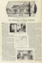 Better Homes & Gardens October 1923 Magazine Article: An Adventure in Home Building