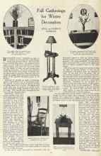 Better Homes & Gardens October 1923 Magazine Article: Fall Gatherings for Winter Decoration