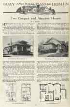 Better Homes & Gardens October 1923 Magazine Article: Two Compact and Attractive Houses