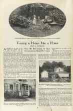 Better Homes & Gardens November 1923 Magazine Article: Turning a House Into a Home
