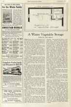 Better Homes & Gardens November 1923 Magazine Article: A Winter Vegetable Storage